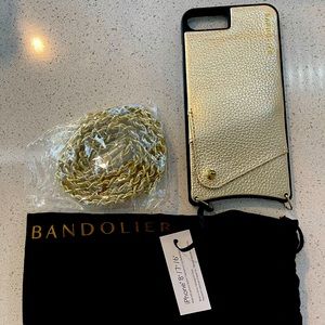 Bandolier 8+ 7+ 6+ Gold Leather iPhone Case NEW